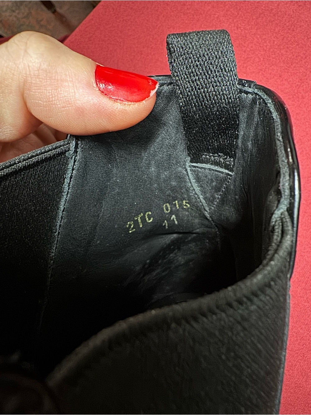 Prada Black Leather Slip-On with Gold Logo - Picture 9 of 16